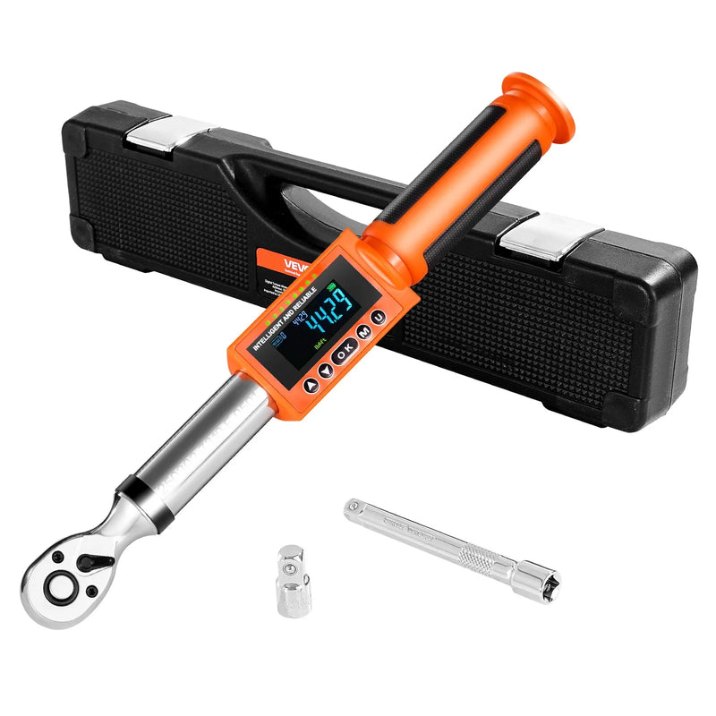 Digitālais momentslēdzis 9,5 mm piedziņa, 0–135 Nm, 72 zobu sprūdrats