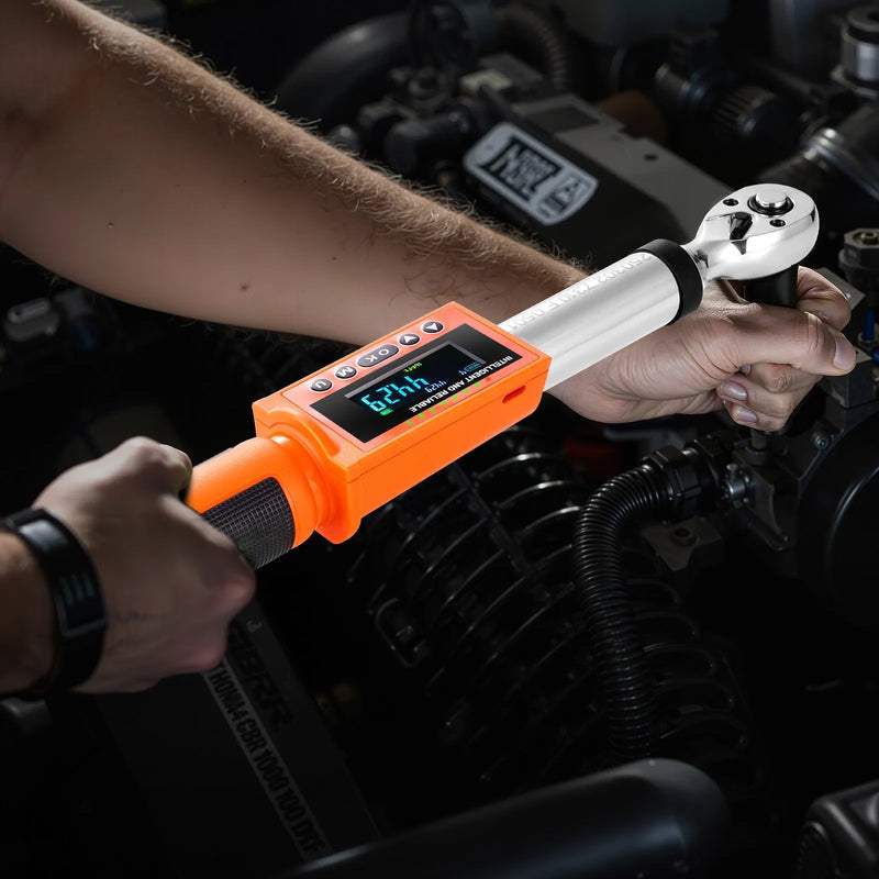 Digitālais momentslēdzis 9,5 mm piedziņa, 0–135 Nm, 72 zobu sprūdrats