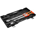 Digitālo momentslēdžu komplekts 2 gab., 12,5 mm un 9,5 mm piedziņa, 72 zobu