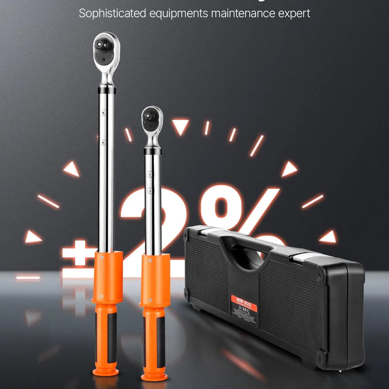 Digitālo momentslēdžu komplekts 2 gab., 12,5 mm un 9,5 mm piedziņa, 72 zobu