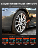 Digitālo momentslēdžu komplekts 2 gab., 12,5 mm un 9,5 mm piedziņa, 72 zobu