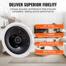 VEVOR Bluetooth griestu skaļruņi, 16,5 cm, 150 W, iebūvējami, 2 gab.