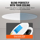 VEVOR Bluetooth griestu skaļruņi, 16,5 cm, 150 W, iebūvējami, 2 gab.