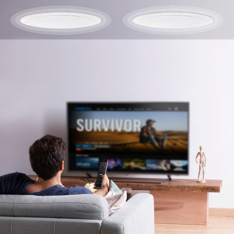 VEVOR Bluetooth griestu skaļruņi, 16,5 cm, 150 W, iebūvējami, 2 gab.
