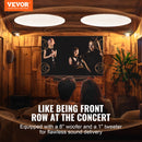 VEVOR griestu skaļruņi, 2 gab., 20 cm, 50 W, iebūvējami sienā vai griestos