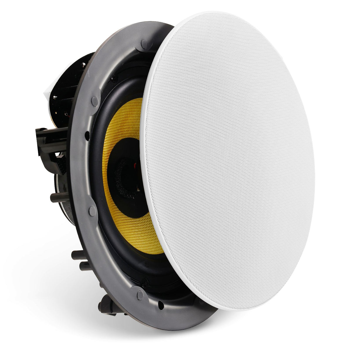 VEVOR griestu skaļrunis 20 cm, 200 W, 8 Ω, iebūvējams griestos vai sienā, 1 gab.