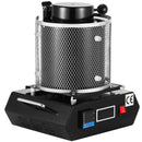 VEVOR elektriskā metālu kausēšanas krāsns 1350W, līdz 1150°C, digitāla temperatūras vadība, 3 kg keramikas tīģelis, zelta, sudraba un alumīnija kausēšanai un liešanai