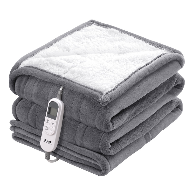 VEVOR elektriskā sega 130 × 160 cm, mīksts flaneļa pleds ar sildīšanas funkciju, ideāli piemērota dāvanai vecmāmiņai