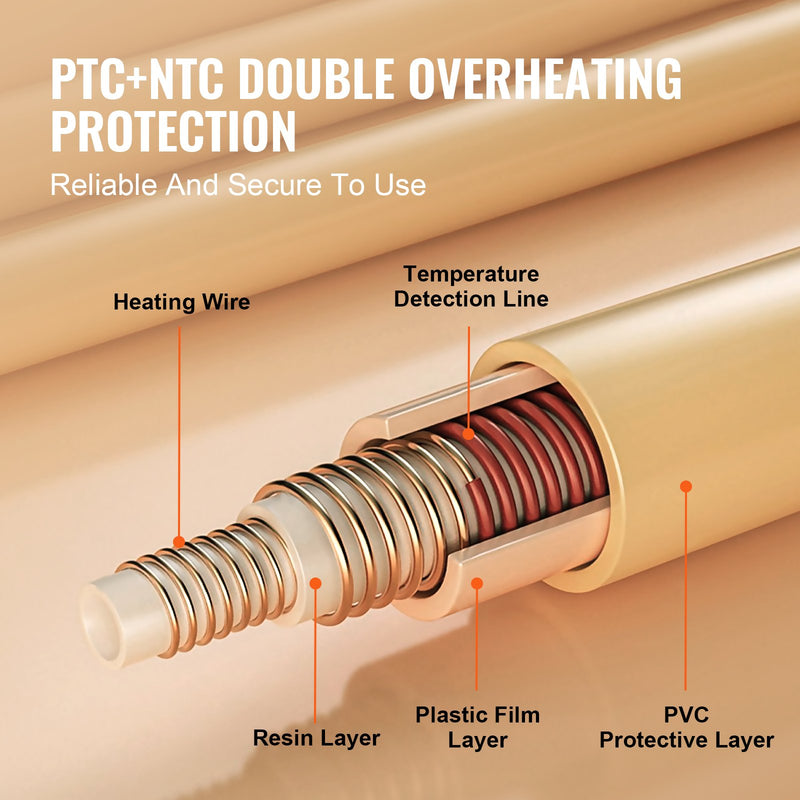 VEVOR elektriskā sega 130 × 180 cm, mīksts flaneļa pleds ar sildīšanas funkciju, piemērota kā dāvana vecmāmiņai