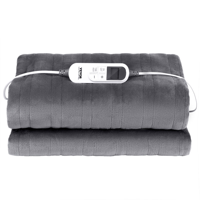 VEVOR elektriskā sega 130 × 180 cm, mīksts flaneļa pleds ar sildīšanas funkciju, piemērota kā dāvana vecmāmiņai