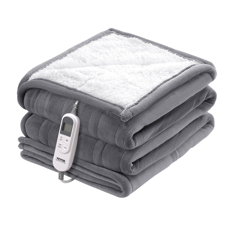 VEVOR elektriskā sega 130 × 180 cm, mīksts flaneļa pleds ar sildīšanas funkciju, piemērota kā dāvana vecmāmiņai