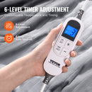 VEVOR elektriskā sega 130 × 180 cm, mīksts flaneļa pleds ar sildīšanas funkciju, piemērota kā dāvana vecmāmiņai