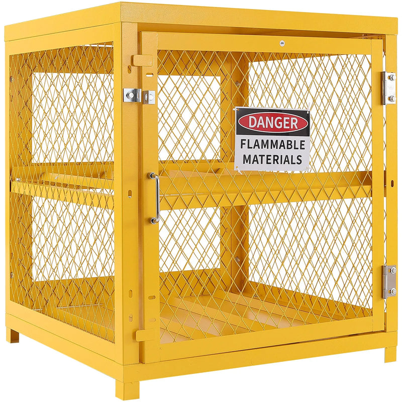 Horizontāls propāna balonu uzglabāšanas skapis, ietilpība 4×15 kg