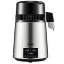 VEVOR 1750W 220V 4L Ūdens Destilators, 1,5 L/H Destilēta Ūdens Ražotājs, Ar Taimeri un Divkāršās Temperatūras Kontroli, Sudraba