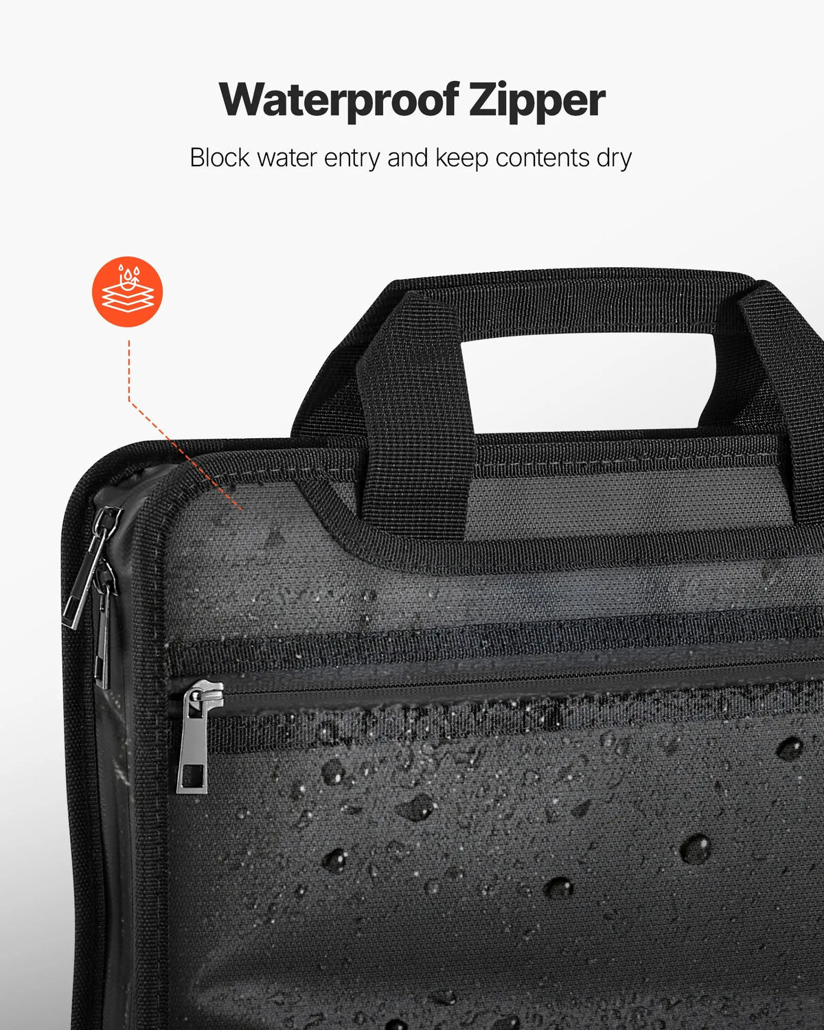 VEVOR Fireproof Document Bag, Heat Resistant up to 1000°C, Fire and Waterproof, Portable Multi-Layer File Storage and Security Organiser for Home, Office or Travel, Suitable for Passports, Important Documents and Files