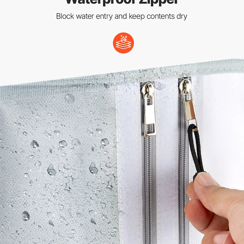 VEVOR ugunsdroša dokumentu soma, karstumizturīga līdz 650 ℃, uguns- un ūdensdroša ar gludu rāvējslēdzēju, pārnēsājams failu uzglabāšanas organizators mājām, birojam vai ceļojumiem, piemērota pasēm, svarīgiem dokumentiem un failiem