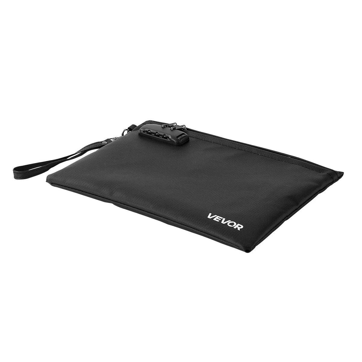 VEVOR Fireproof Document Bag with 1000 °C Heat Resistance, Fire and Waterproof Coating, Lock and Portable Design, Suitable for Safe Storage of Documents, Passports and Important Files at Home, Office or Travel