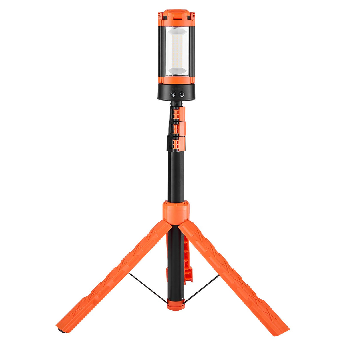 VEVOR LED Work Light with Stand, 8 Ah Rechargeable Cordless Camping Lamp with 3 Lamp Heads, Removable Tripod, 2200 lm, 3000–6500 K, Adjustable Brightness, Portable Lighting for Construction Sites