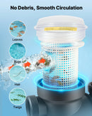 VEVOR virszemes baseina sūknis 250 W, līdz 11 700 l/h, 220–240 V, 2850 apgr./min, 8 m pacēlums, ar filtra grozu un vāku, piemērots baseiniem un spa