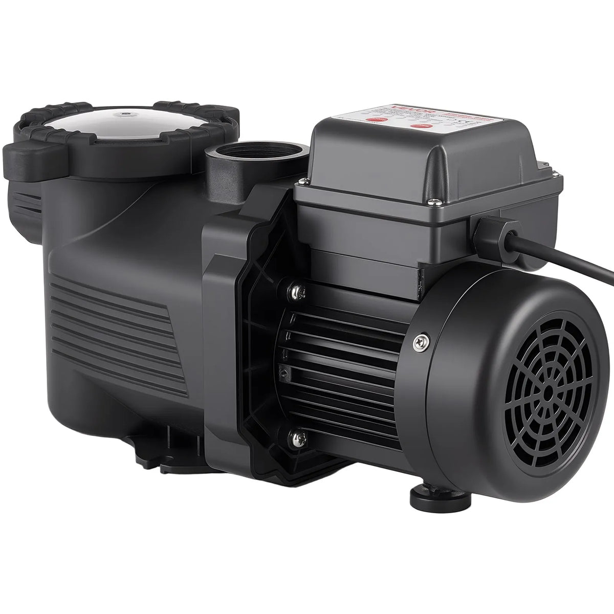 VEVOR Pool Pump 400 W, up to 11,100 l/h, 220–240 V, 3450 rpm, 10 m Head, with 24 h Timer and Filter Basket, for Above-Ground and In-Ground Pools, Spa
