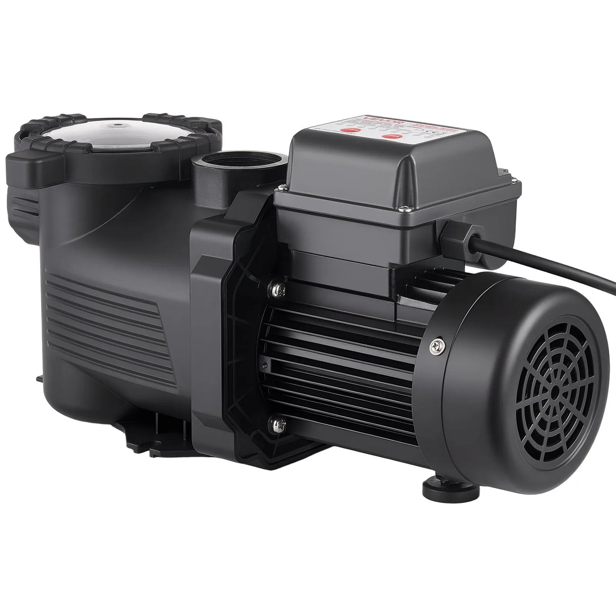 VEVOR Pool Pump 550 W, up to 14,000 l/h, 220–240 V, 3450 rpm, 12 m lift, with 24 h timer and filter basket, above-ground and in-ground pools, spa