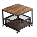 VEVOR mini ledusskapja statīvs 90 kg ar uzglabāšanas ratiņiem un griežamiem riteņiem, gaiši brūns