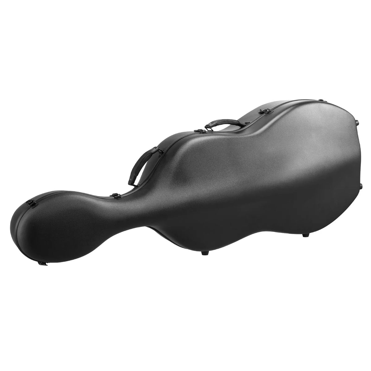 VEVOR Cello 4/4 Case, Carbon Fibre Composite with Plush Lining and 2 Shoulder Straps, Black