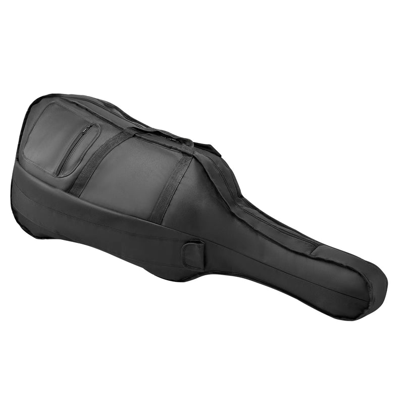 VEVOR 4/4 čella soma, ūdensizturīga neilona pārnēsājama čella forma ar pastiprinātu rokturi, divām plecu siksnām un pret skrāpējumu aizsardzību, melna