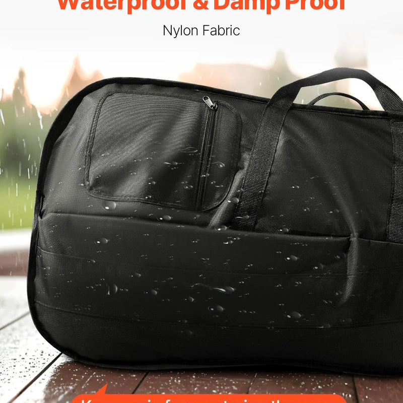 VEVOR 4/4 čella soma, ūdensizturīga neilona pārnēsājama čella forma ar pastiprinātu rokturi, divām plecu siksnām un pret skrāpējumu aizsardzību, melna