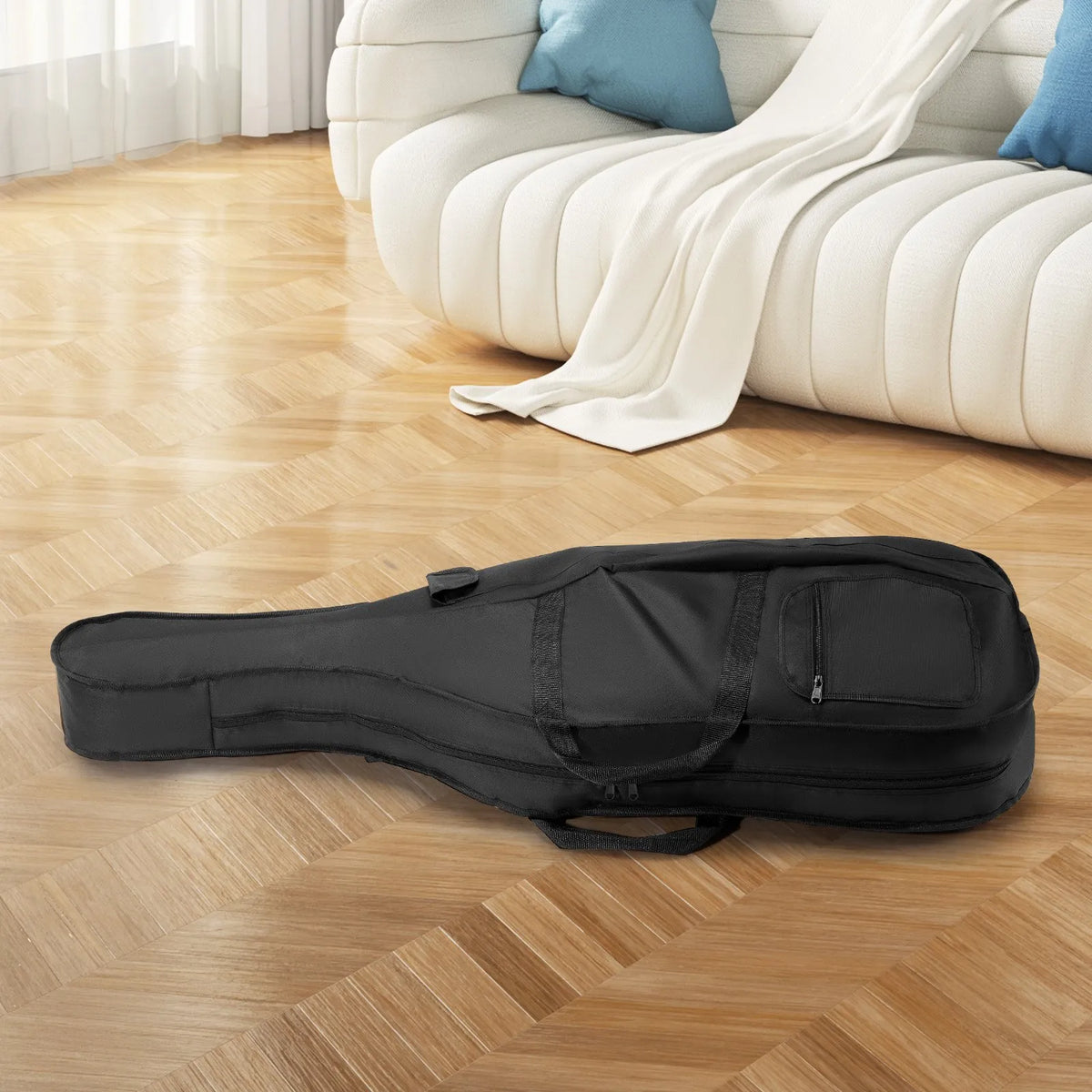 VEVOR Cello 4/4 Bag, Waterproof Nylon with Reinforced Handle and 2 Shoulder Straps, Black