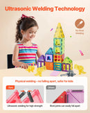 VEVOR magnētisko kluču komplekts, 56 gab., dzīvnieku un dinozauru tematika; magnētiskie būvkluču elementi bērniem, STEM sensorā izglītojošā rotaļlieta bērniem no 3 gadu vecuma