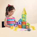 VEVOR magnētisko kluču komplekts, 56 gab., dzīvnieku un dinozauru tematika; magnētiskie būvkluču elementi bērniem, STEM sensorā izglītojošā rotaļlieta bērniem no 3 gadu vecuma