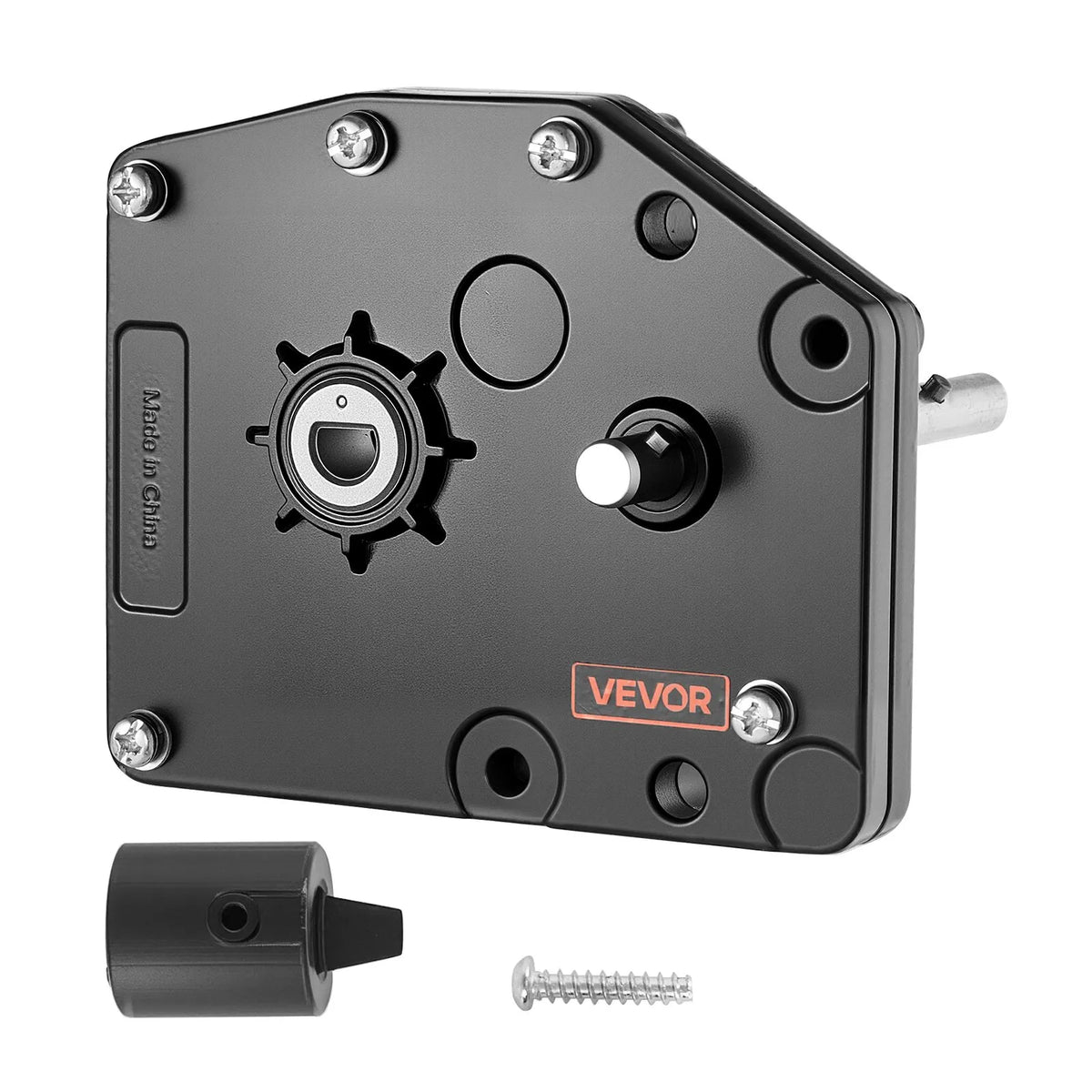 VEVOR 5th Wheel Trailer Landing Gear Gearbox 276602, Universal Steel Gearbox Compatible with Lippert Venture, Atwood and Stromberg Carlson Landing Gear Systems, LG-179015 Replacement, Adjustable Height, Black