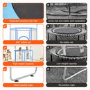 Bērnu batuts 140 cm mini mazuļiem ar tīklu iekštelpām un ārtelpām