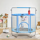 Bērnu batuts 140 cm mini mazuļiem ar tīklu iekštelpām un ārtelpām