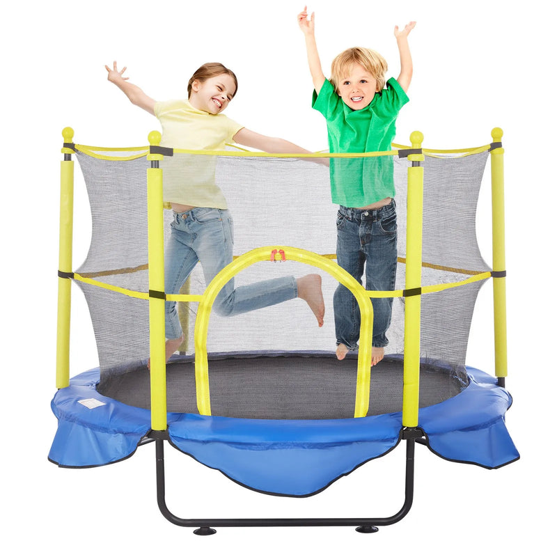 152 cm bērnu batuts ar drošības tīklu, basketbola grozu un jūras bumbiņām, mini batuts mazuļiem iekštelpām un ārtelpām, dzimšanas dienas dāvana bērniem no 3 gadiem         Jautāt ChatGPT