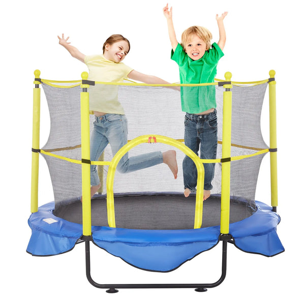152 cm bērnu batuts ar drošības tīklu, basketbola grozu un jūras bumbiņām, mini batuts mazuļiem iekštelpām un ārtelpām, dzimšanas dienas dāvana bērniem no 3 gadiem         Jautāt ChatGPT