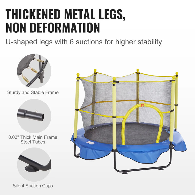 152 cm bērnu batuts ar drošības tīklu, basketbola grozu un jūras bumbiņām, mini batuts mazuļiem iekštelpām un ārtelpām, dzimšanas dienas dāvana bērniem no 3 gadiem         Jautāt ChatGPT