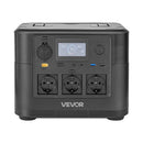 VEVOR portatīvā elektroenerģijas stacija ar 200 W saules paneli, 1800 W saules ģenerators ar 1008 Wh LiFePO4 akumulatoru un 9 izvades portiem mājas avārijas situācijām, kempingam un RV ceļojumiem