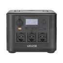 VEVOR pārnēsājama elektroenerģijas stacija 1800 W ar 1008 Wh LiFePO4 akumulatoru, saules ģeneratora akumulatoru stacija ar 8 izejas portiem mājas avārijas barošanai, kempingam un RV ceļojumiem (saules panelis nav iekļauts)