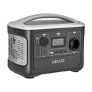 VEVOR pārnēsājama elektroenerģijas stacija 600 W ar 493 Wh LiFePO4 akumulatoru, saules ģeneratora akumulatoru stacija ar 7 izejas portiem mājas avārijas barošanai, kempingam un RV ceļojumiem (saules panelis nav iekļauts) - ZEMLETES.LV