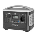 VEVOR pārnēsājama elektroenerģijas stacija 600 W ar 493 Wh LiFePO4 akumulatoru, saules ģeneratora akumulatoru stacija ar 7 izejas portiem mājas avārijas barošanai, kempingam un RV ceļojumiem (saules panelis nav iekļauts) - ZEMLETES.LV
