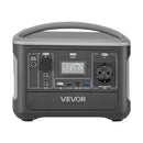 VEVOR pārnēsājama elektroenerģijas stacija 600 W ar 493 Wh LiFePO4 akumulatoru, saules ģeneratora akumulatoru stacija ar 7 izejas portiem mājas avārijas barošanai, kempingam un RV ceļojumiem (saules panelis nav iekļauts) - ZEMLETES.LV