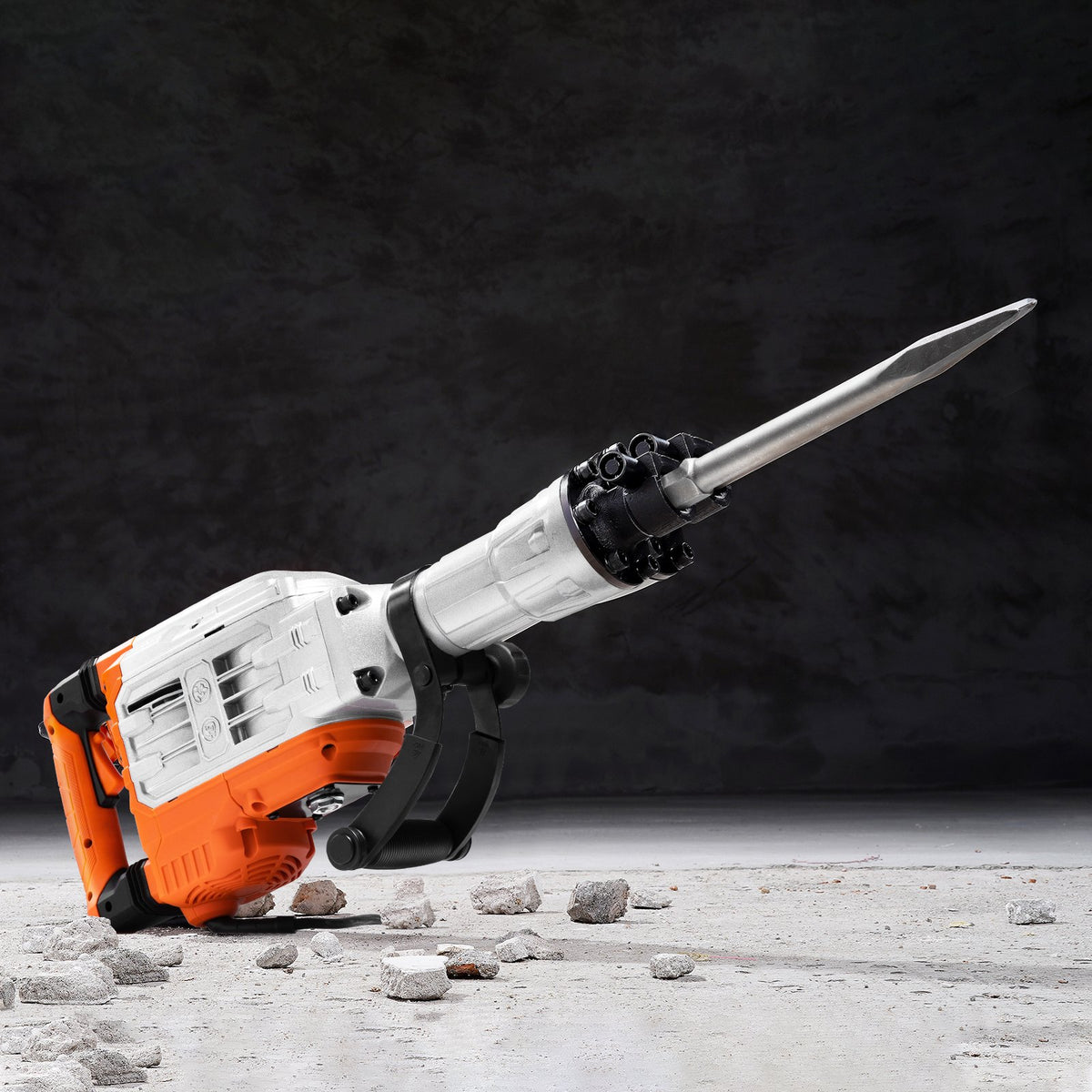Electric demolition hammer for concrete breaking, 3500 W electric hammer with 2 chisel bits