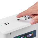 VEVOR sprieguma pazemināšanas pārveidotājs 2000 VA ar 220 V uz 110 V transformāciju, ar 2 US ligzdām, USB izeju, LCD displeju un temperatūras aizsardzību 110 V ierīcēm - ZEMLETES.LV