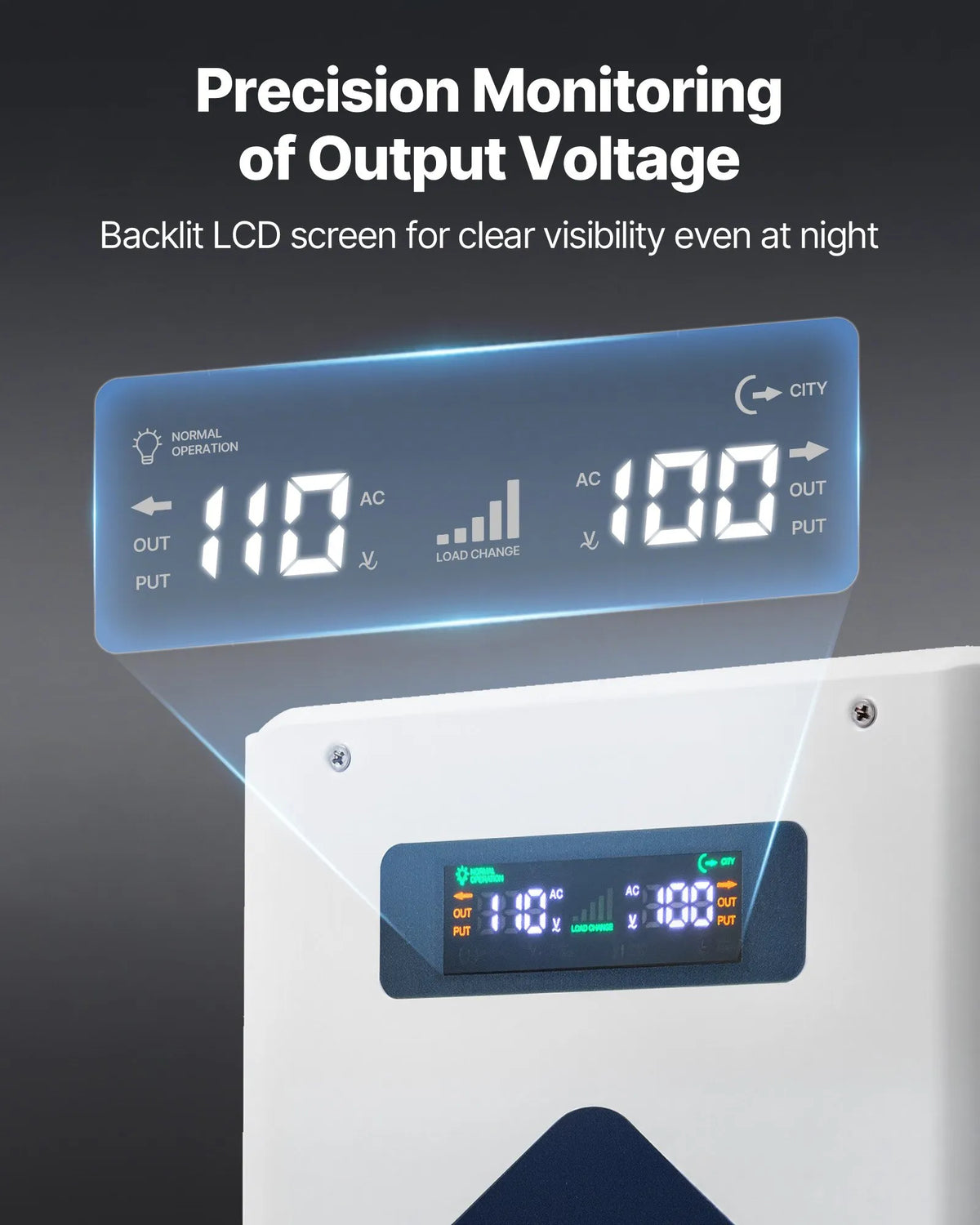 VEVOR sprieguma pazemināšanas pārveidotājs 2000 VA ar 220 V uz 110 V transformāciju, ar 2 US ligzdām, USB izeju, LCD displeju un temperatūras aizsardzību 110 V ierīcēm - ZEMLETES.LV