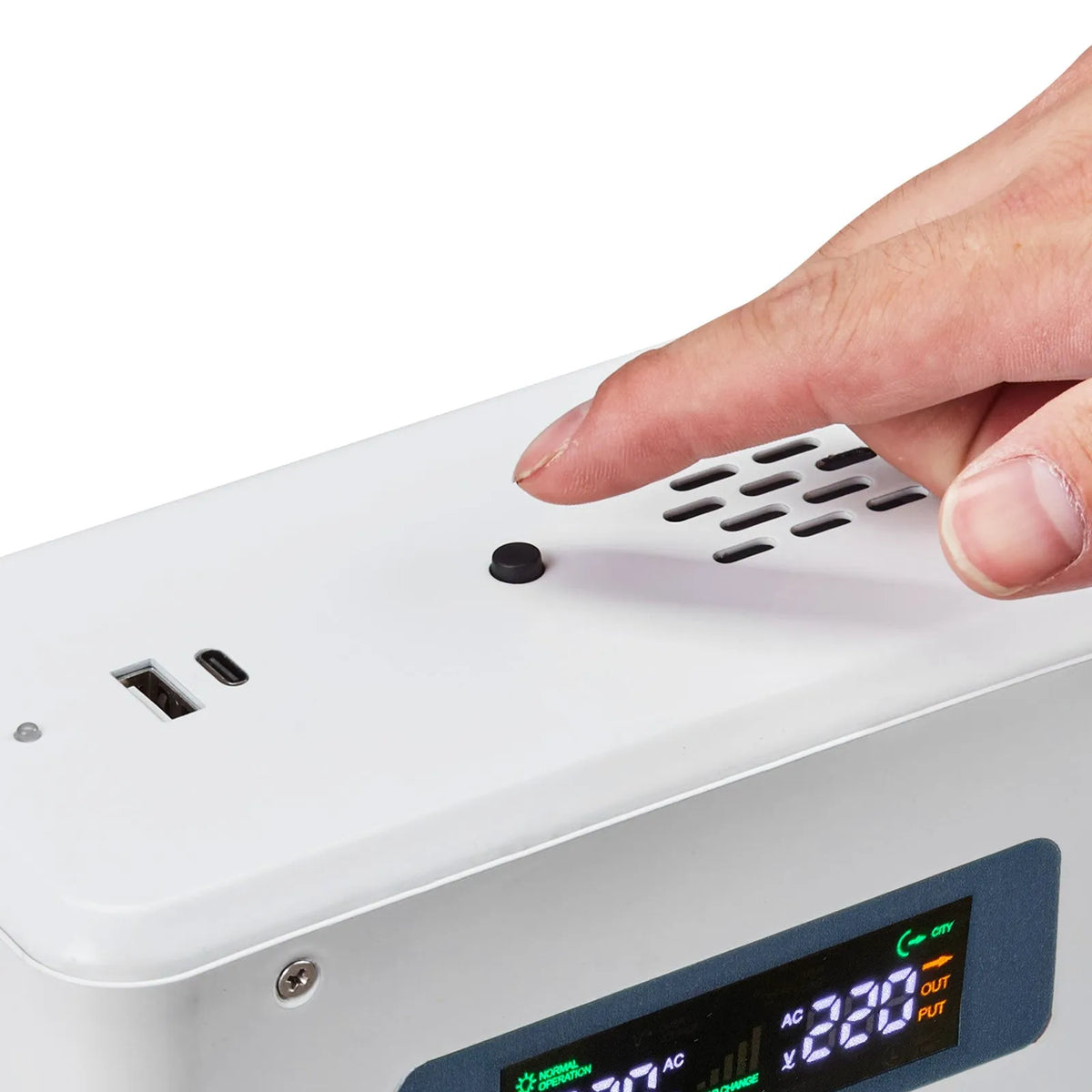 VEVOR sprieguma pārveidotājs 2000 VA ar 110 V uz 220 V transformāciju, ar 2 EU ligzdām, USB izeju, LCD displeju un temperatūras aizsardzību 220 V ierīcēm - ZEMLETES.LV