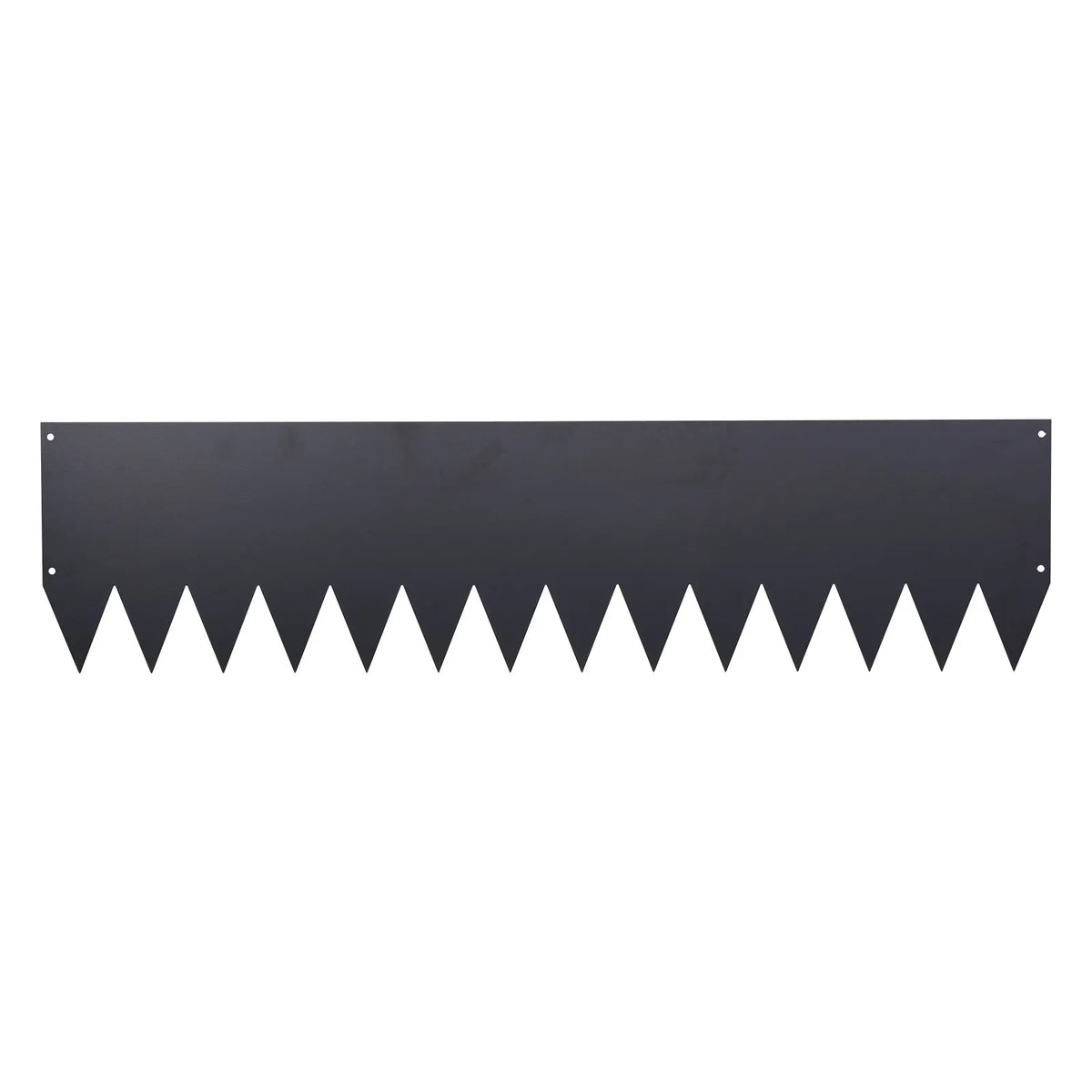 VEVOR cinkota tērauda dārza apmales 6 gab. komplekts 1016 × 254 mm ar 8 stiprinājuma klipšiem, smagas konstrukcijas metāla apmales puķu dobēm, celiņiem un dārza zonām, melnas - ZEMLETES.LV