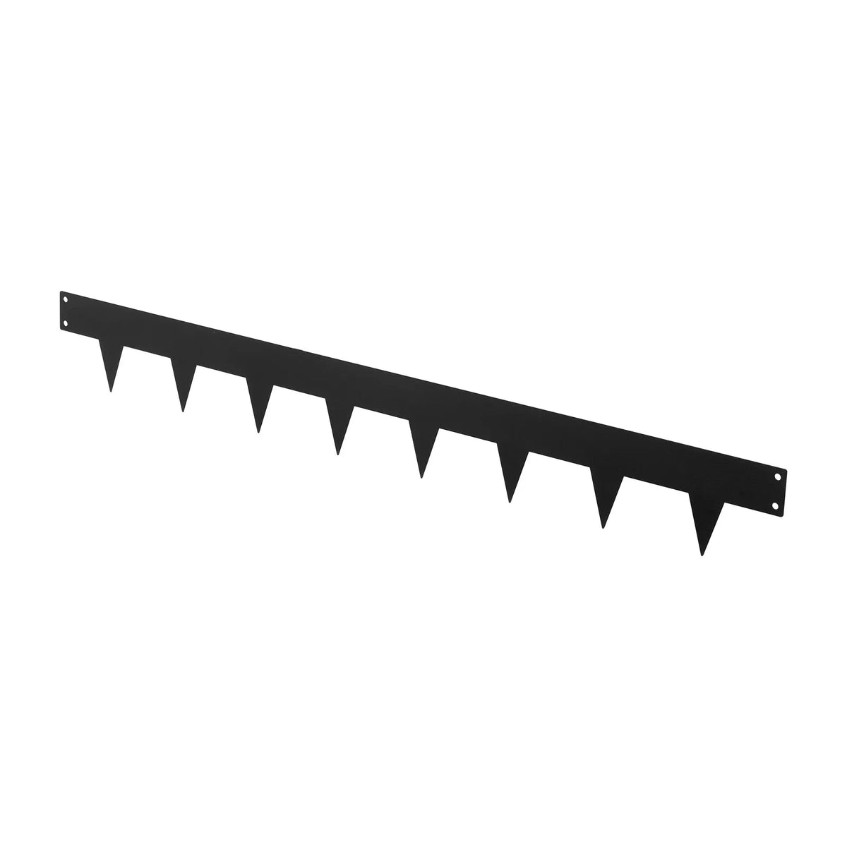 VEVOR cinkota tērauda dārza apmales 10 gab. komplekts 1016 × 114 mm ar 11 stiprinājuma klipšiem, smagas konstrukcijas metāla apmales puķu dobēm, celiņiem un dārza zonām, melnas - ZEMLETES.LV