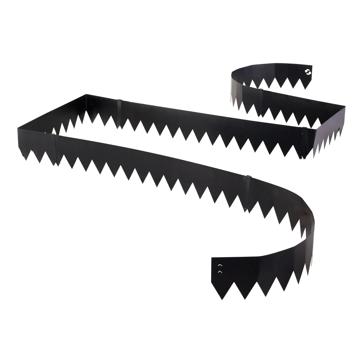 VEVOR cinkota tērauda dārza apmales, 6 gab., 1016 × 152 mm metāla zāliena apmales ar 6 stiprinājuma klipšiem, lokāmas dārza apmales puķu dobēm, pagalma celiņiem, melnas - ZEMLETES.LV